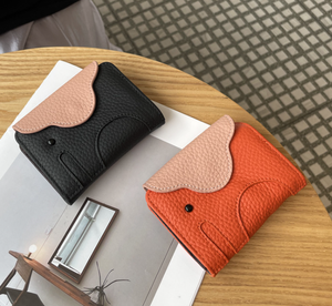 Nouveau Porte-cartes élégant en cuir véritable Togo pour femme 2026, avec porte-permis de conduire et multiples fentes pour cartes - Product Image 3