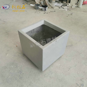 Nouvelles jardinières carrées en béton apparent Magic Stone, personnalisables, pour extérieur, durables, résistantes à la corrosion, blanc et gris - Product Image 4