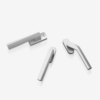 Fenêtre à battant résidentielle en aluminium à rupture de pont thermique, certifiée Energy Star par EBON NFRC, avec grand panneau vitré personnalisé