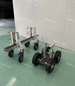 Chariot d'installation de comptoir en aluminium de vente SANDE avec chariot mobile en pierre de granit à 4 roues - Product Image 5