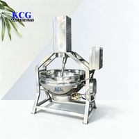 Marmite de mélange planétaire à chauffage électrique en acier inoxydable 304 pour sauces tomate et pimentées, avec moteur semi-automatique, usage commercial
