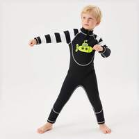 Wetsuit Anak Lengan Panjang Full Body 3mm Neoprene Bernapas Resleting Belakang untuk Surfing Diving Custom OEM Grosir