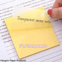 Blocs-notes adhésifs transparents en BOPP, imperméables, pour le bureau et l'école