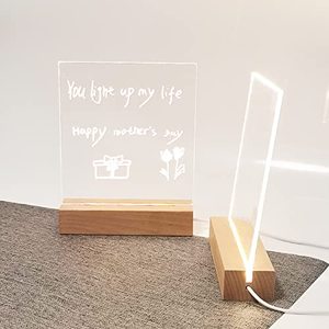 LED Light Acrylic Dry Erase Whiteboard with Stand LED-Lit Memo Writing Note <strong>Board</strong> - Product Image 3