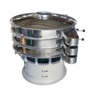 Zwei-Schichten Lebensmittelpulver Vibro Sieb Vibrierender Siebfilter Rotationsvibrations-Screening-Maschine für Pulverbeschichtung