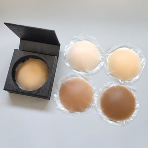 Cache-tétons en silicone sans couture, sans bretelles, fini mat, différentes teintes de peau, soutien-gorge adhésif, pasties en gel collant, réutilisables, invisibles - Product Image 2
