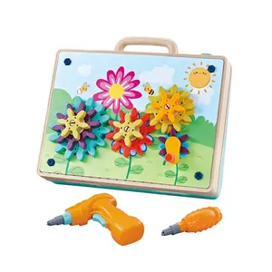 Otto temi puzzle 3D intercambiabile fai da te smontaggio educativo jigsaw giocattolo creativo con cacciavite e trapano elettrico giocattolo