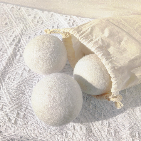 High Quality Huasheng 100% Natural China Eco-friendly Felt Tumble XL Sheep's Wool Balls Sustainable Softener Dryer Laundry