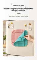 Tapis de cuisson carré moderne pliable en silicone magnétique résistant à la chaleur, épais, pour plats et snacks, OEM/ODM Zhejiang