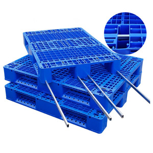 Palet de Plástico Barato 48x32 1200x800, Nuevo Palet de Plástico Resistente de HDPE de China con Entrada de 4 Vías para Estanterías - Product Image 2