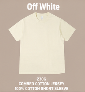 Custom 230G 100% Cotton T Shirt OEM ODM Oversized Unisex Blank Crew Neck Short Sleeve <b>Tee</b> with Logo - Product Image 5