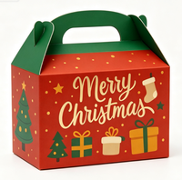 Boîte cadeau pliable en carton écologique avec dorure à chaud et impression offset