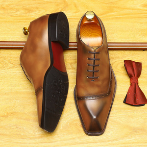 Chaussures Oxford imperméables de luxe haut de gamme pour homme, style britannique, bout ouvert, décontractées et habillées, collection automne, best-seller - Product Image 3