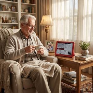 Calendrier électronique 7 pouces pour seniors, rappel de médicaments, messages familiaux, suivi de la routine quotidienne, affichage numérique WiFi, nouvelles en temps réel - Product Image 4