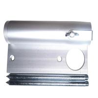 Support de parasol à piquet de terre JH-Mech, fixation à double piquet de terre, support anti-basculement, base de parasol pour utilisation en piscine et en extérieur