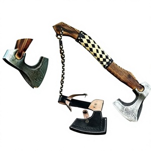 Hot Selling Custom Viking <b>Axe</b> Wooden Handle Hammer Design Rose <b>Wood</b> Wholesale price Viking <b>Axe</b> for Sale - Product Image 5