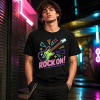 JNEI Custom Western Streetwear Vintage Graphic T-shirt 100% Polyester Sneldrogend 150gsm UV-Beschermd T-shirt