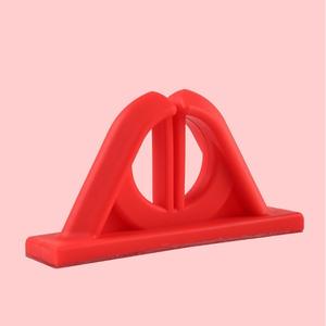 Support mural en silicone pour cannes à pêche, organisateur universel portable pour leurres, noir, vert, rouge, jaune - Product Image 5