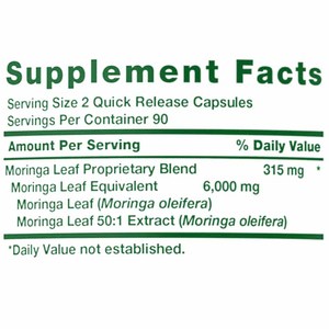 Atacado Private Label Suplemento Sem Glúten 180 Cápsulas Orgânicas Moringa Folha Em Pó Cápsulas Para Venda - Product Image 3