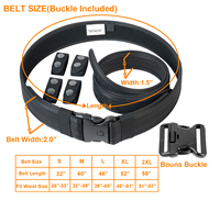 Ensemble de ceinture tactique de sécurité - Nylon 1680D Noir ou couleur personnalisée - Produits d'extérieur TuoFeng - Couleur personnalisée disponible