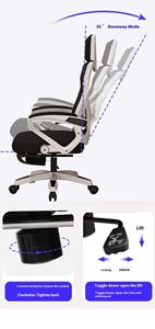 <span class=keywords><strong>Fauteuil</strong></span> <span class=keywords><strong>de</strong></span> <span class=keywords><strong>Bureau</strong></span> Contemporain et Moderne en Maille, Têtière Réglable, Roulettes Pivotantes Confortables pour Maison et <span class=keywords><strong>Bureau</strong></span>, en Tissu, Vente en Gros - Product Image 3