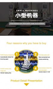 Small Automatic PU Leather Embossing Machine Manual Wood Plastic Paper Branding 1 Year Warranty PLC Motor Core for LED - Product Image 5