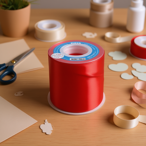 Il nastro in raso rosso da 7,5 cm x 25 iarde per artigianato e decorazioni - Product Image 3