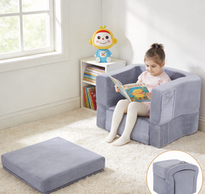 <span class=keywords><strong>Valise</strong></span> de voyage 2-en-1 certifiée CE pour tout-petits, convertible en canapé de jeu pliable en mousse pour enfants, emballage sous vide pour économiser sur les frais de transport - Product Image 3