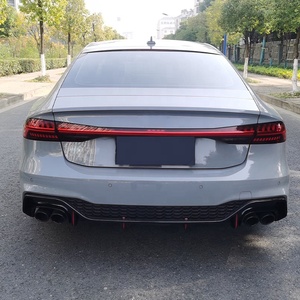 Kit carrosserie diffuseur arrière pour Audi A7 2019-2022 Upgrade <span class=keywords><strong>RS7</strong></span> Style Lèvre de pare-chocs arrière avec diffuseur arrière noir - Product Image 5