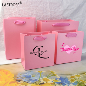 Luxury Mini <strong>Small</strong> Paper Gift <strong>Bag</strong> <strong>White</strong> Black Pink Boutique Shopping Paper <strong>Bag</strong> With Your Logo for <strong>Small</strong> Business - Product Image 1