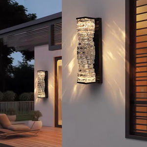 Açık su geçirmez duvar ışıkları, peyzaj avlu duvar ışıkları, duvar lambası açık su geçirmez Ip65 koridor kristal lamba - Product Image 2