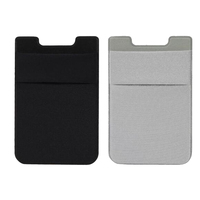 Porte-cartes en lycra, porte-cartes horizontal pour téléphone portable, étui de téléphone en lycra