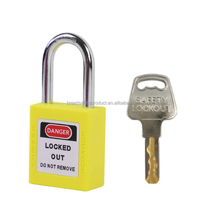 <span class=keywords><strong>Lucchetto</strong></span> LOTO con grillo in acciaio temprato <span class=keywords><strong>e</strong></span> corpo in nylon colorato, con chiavi a cuneo unificato o diverse, 1 <span class=keywords><strong>chiave</strong></span> - Product Image 5