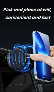 Portable Wireless Charging Multifunctional Car Dashboard Mobile Phone Holder Magnetic Mobile Car Holder