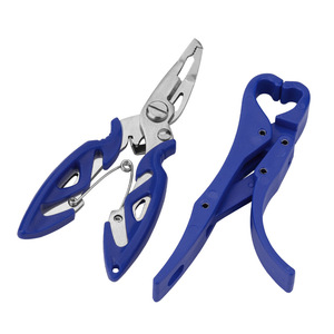 Pond Blade Micro Lure Pliers 85g Nylon Metal <b>Hook</b> Remover Fishing Forceps Multi-functional Unbinding <b>Tool</b> Blue Foldable - Product Image 2