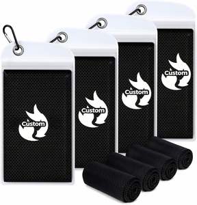 Durable Polyester <b>Microfiber</b> Custom Logo Sports <b>Towel</b> Cooling Hood Design Neck Use Gym Running Absorbent Sweat <b>Towels</b> - Product Image 1