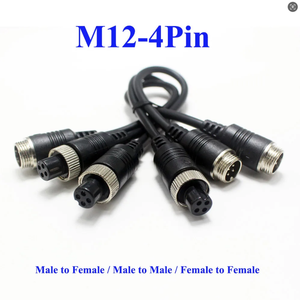 M12 2 3 4 5 6针航空信号电缆公母插头GX12，用于汽车摄像机/DVR摄像机闭路电视监视器低音炮连接器 - Product Image 5