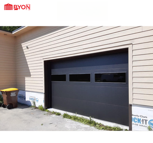 <span class=keywords><strong>Porte</strong></span> de <span class=keywords><strong>garage</strong></span> sectionnelle isolée à vue complète en aluminium et acier, style moderne, haute qualité, <span class=keywords><strong>meilleur</strong></span> prix, avec panneau encastré. - Product Image 1