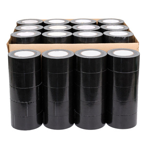 Vải Băng cao su màu đen keo chất lượng cao kết dính mạnh mẽ 27 lưới không thấm nước 3inch đa mục đích vải Duct <span class=keywords><strong>Tape</strong></span> - Product Image 2