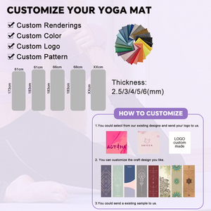 Tapis de <span class=keywords><strong>yoga</strong></span> en PU imperméable 2026 en gros, haute qualité, non toxique, adhérence double face, forme asymétrique unique, OEM pour le fitness - Product Image 4