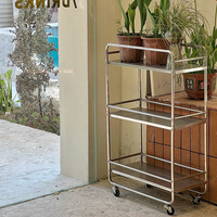 Soporte de cocina profesional personalizado, islas extraíbles y carros de cocina