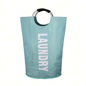 100 Liters <b>Laundry</b> Room Washing Hamper Canvas <b>Laundry</b> <b>Basket</b> with Handles for Home Dirty <b>Laundry</b> Bin - Product Image 1
