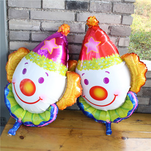 Globo grande y divertido de payaso para niños, <span class=keywords><strong>feliz</strong></span> <span class=keywords><strong>cumpleaños</strong></span>, <span class=keywords><strong>Feliz</strong></span> Navidad, papel de aluminio - Product Image 2