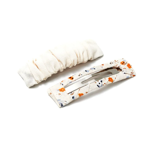 Vendita all'ingrosso della fabbrica in Fashion Girls stropicciata per capelli quadrati fermaglio per capelli 2PK <span class=keywords><strong>Cindy</strong></span> colori ragazze clip a scatto - Product Image 5