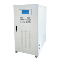 Régulateur de tension automatique 80 kVA 380 V triphasé en cuivre SVC pour centre de données et système d'ascenseurs, OEM disponible