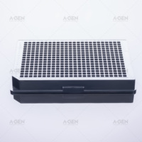 A-GEN nouvelle arrivée laboratoire consommable polypropylène Elisa 384 puits plaque détachable noir Elisa plaque