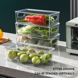 Hộp Đựng Trái Cây Giòn Rau Củ Lớn Bằng Nhựa Hộp Đựng Soda Nhà Bếp Hộp Đựng Tủ Lạnh Acrylic Xếp Chồng Được Hộp Đựng Tủ Lạnh - Product Image 4
