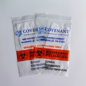 Sacs <span class=keywords><strong>en</strong></span> plastique autocollants personnalisés UniOne pour la collecte d'échantillons médicaux pour laboratoire, hôpital, <span class=keywords><strong>pharmacie</strong></span> et emballage médical - Product Image 2