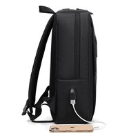 Mochila Masculina de Moda al por Mayor con Logotipo Personalizado, Ligera, Duradera, Resistente al Agua, Gran Capacidad, con Carga USB
