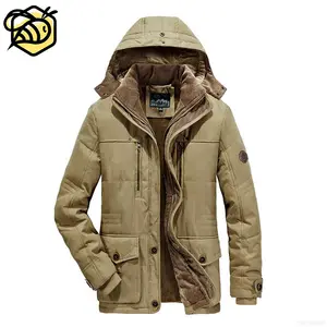 6Xl Wholesale Man Winter Coat With Collar Hooded Pure Cotton Soft Clothing Fleece Thickening Long Plus Size Leisure Jacket 2022